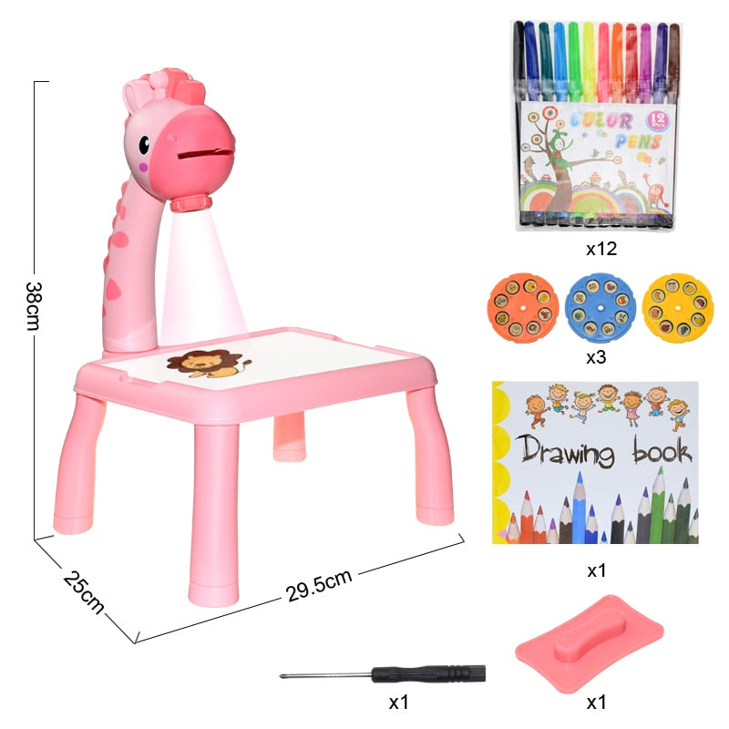 Children Led Projector Table